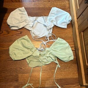 Prebundled crop tops